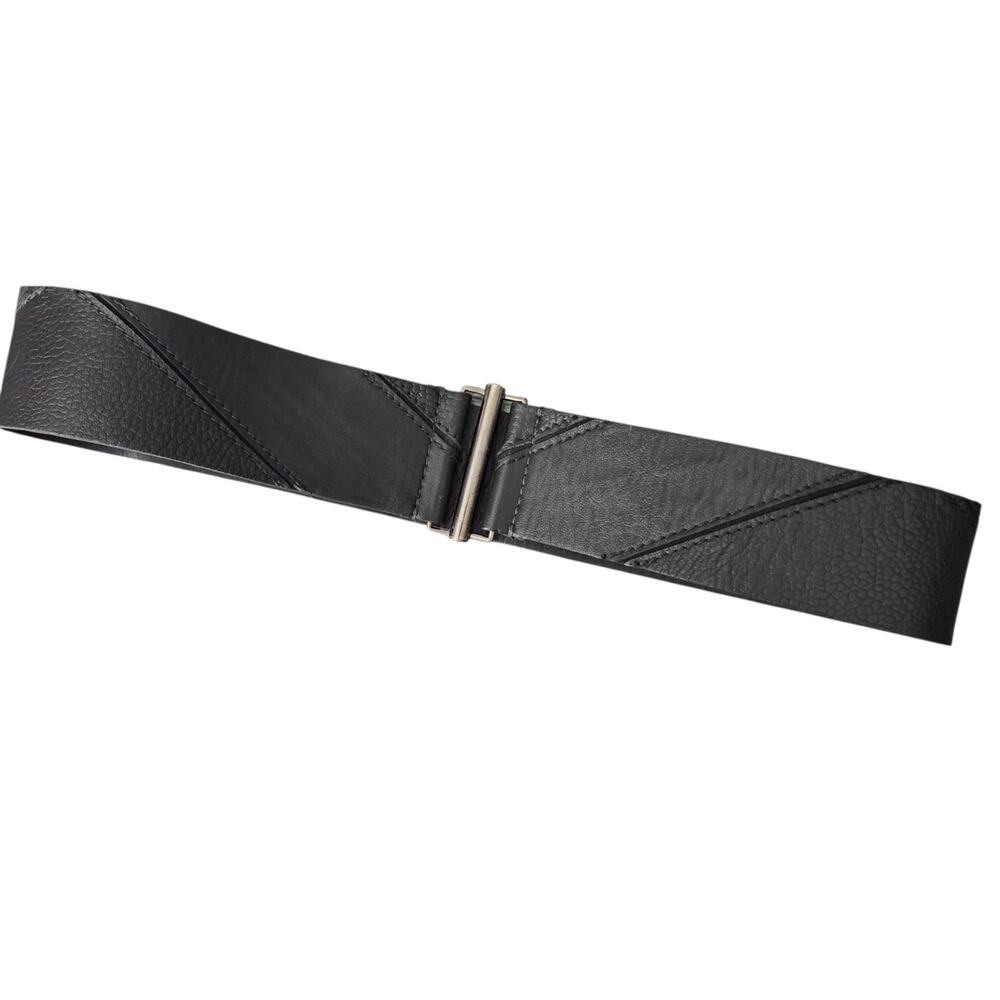 Juliette Longuet Black Leather Belt Sz Small